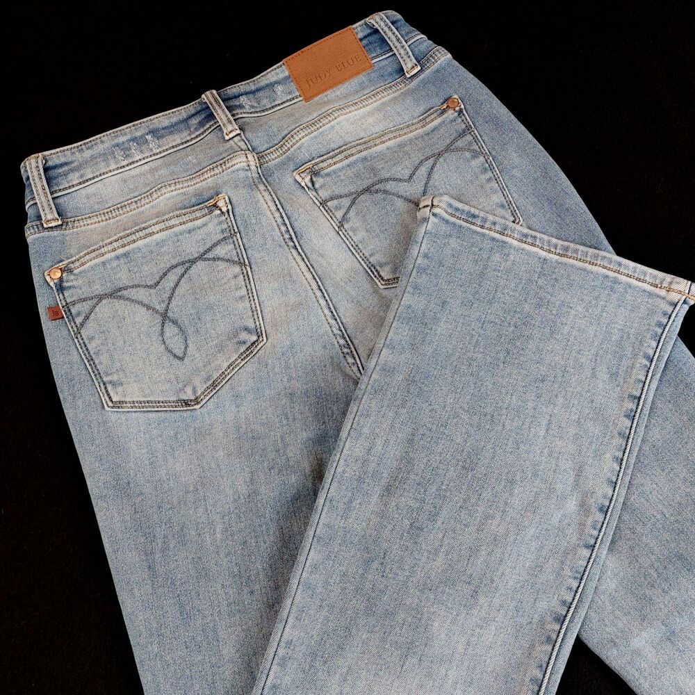 Judy Blue Boot Cut Jeans Women's Size 5/27 (Fit 29x31.5) Blue Natural Fade